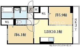 D-ROOM一乗寺  ｜ 京都府京都市左京区一乗寺宮ノ東町（賃貸アパート2LDK・2階・52.96㎡） その2