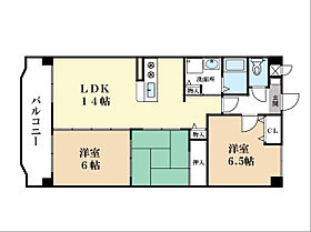 アデストビル LIFESPACE  ｜ 京都府京田辺市興戸犬伏（賃貸マンション3LDK・5階・64.80㎡） その2