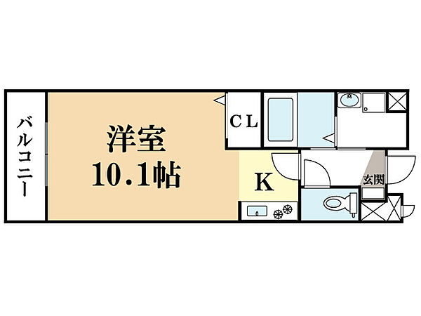 エアリーイースト ｜京都府京田辺市東古森(賃貸マンション1R・1階・27.25㎡)の写真 その2