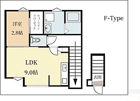 京都府城陽市久世南垣内（賃貸アパート1LDK・2階・35.49㎡） その2