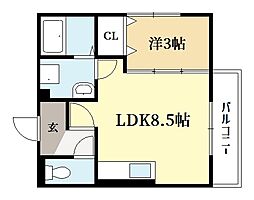 間取図画像 1LDK
