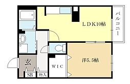 シャトーヒルズ南館 2階/-