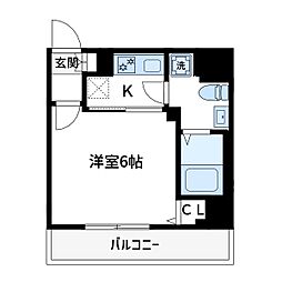 ブライズ大森東トレ 1Kの間取図画像