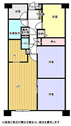 ブライトタウン西伝寺 3LDKの間取図画像