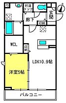 アズール  ｜ 埼玉県上尾市上平中央1丁目10-21（賃貸アパート1LDK・1階・43.89㎡） その2