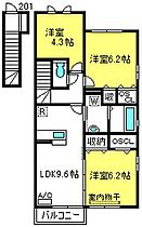 シェーングラース B  ｜ 埼玉県さいたま市西区大字指扇499-1（賃貸アパート3LDK・2階・64.98㎡） その2