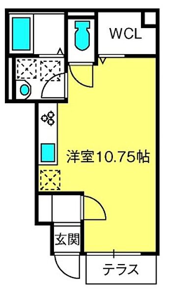 ボヌールK ｜埼玉県さいたま市北区宮原町1丁目(賃貸アパート1R・1階・28.80㎡)の写真 その2