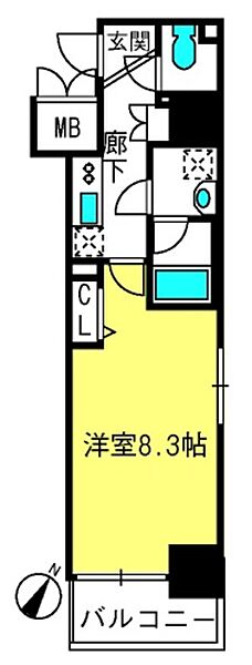 アクシーズタワー新都心 ｜埼玉県さいたま市大宮区吉敷町2丁目(賃貸マンション1K・9階・26.60㎡)の写真 その2