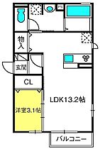 カーサ柿の木  ｜ 埼玉県さいたま市北区宮原町3丁目74（賃貸アパート1LDK・2階・41.67㎡） その2