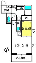 Lilysia Garden  ｜ 埼玉県さいたま市西区西大宮3丁目（賃貸アパート1LDK・2階・36.14㎡） その2