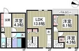 間取図画像 3LDK
