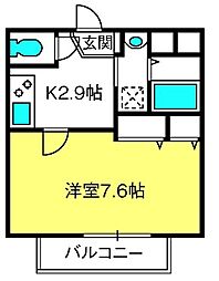 間取図画像 1K