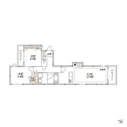 Chaleur Urawa 2LDKの間取図画像