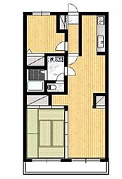 ガーデン・ピュア 2LDKの間取図画像