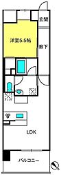プライムホーム大宮 1LDKの間取図画像