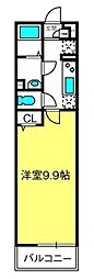 リブリ・与野本町 1Kの間取図画像