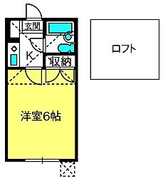 ソリテア大宮第1 1Kの間取図画像