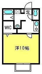 コスミオン 1Kの間取図画像