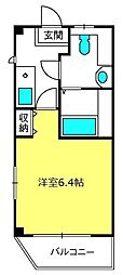 ルミナス 1Kの間取図画像