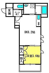 パークメゾン表参道 1DKの間取図画像