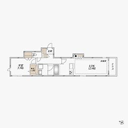 Chaleur Urawa 1LDKの間取図画像