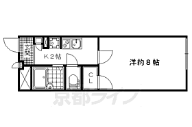 レオパレスひつかわ 105 ｜ 京都府京都市山科区西野櫃川町（賃貸アパート1K・1階・22.08㎡） その2