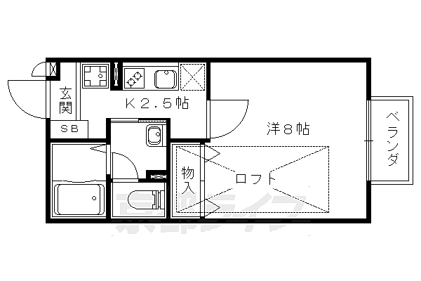 セジュール鴨土 201｜京都府京都市山科区日ノ岡鴨土町(賃貸アパート1K・2階・26.71㎡)の写真 その2