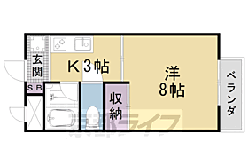 メゾン林II 103 ｜ 京都府京都市山科区安朱馬場ノ東町（賃貸アパート1K・1階・24.16㎡） その2