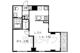 プラネシア神宮道 207 ｜ 京都府京都市東山区三条通白川橋東入5丁目東町（賃貸マンション1LDK・2階・43.20㎡） その2