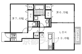 ｌａ　ｃｈａｎｃｅ 106 ｜ 滋賀県大津市見世1丁目（賃貸アパート2LDK・1階・66.12㎡） その2