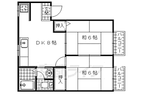 京都府宇治市大久保町北ノ山（賃貸アパート2LDK・2階・41.04㎡） その2