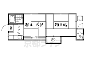 こがねリブマンション 08 ｜ 京都府京都市山科区四ノ宮小金塚（賃貸アパート2K・2階・28.00㎡） その2