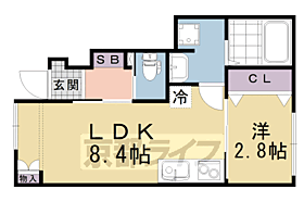 ＣＬＡＳＳＯ　ＰＲＩＭＯ伏見稲荷 101 ｜ 京都府京都市伏見区深草平田町（賃貸アパート1LDK・1階・30.33㎡） その2