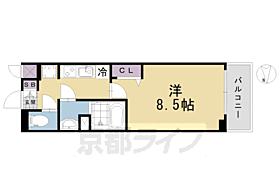 ＳＯＬ　ＣＲＥＳＴ　ＴＡＰＰ　伏見 309 ｜ 京都府京都市伏見区深草西浦町5丁目（賃貸マンション1K・3階・25.52㎡） その2