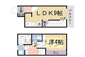 メゾネットＹ’ｓ C ｜ 滋賀県大津市浜大津3丁目（賃貸アパート1LDK・1階・35.00㎡） その1