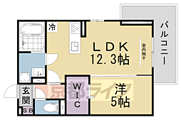 Ｄ−ＲＯＯＭ山上 3階1LDKの間取り