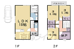 リースハウス桃山町安芸山 3LDKの間取り
