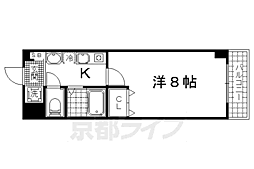 Kulton 1Kの間取図画像