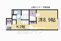 レオネクストカストル雄 1階1Kの間取り