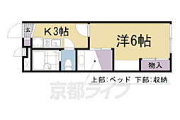 レオパレス　マ　メゾン 104 1階1Kの間取り