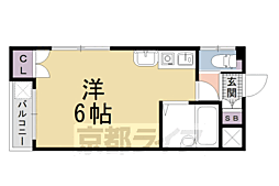 TAISEI都 1Kの間取図画像