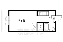 ハイツ白川 1Kの間取図画像