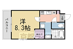 京都市伏見区京橋町マンション 1Kの間取図画像