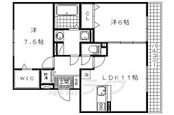 ケーズシャトー 2LDKの間取図画像