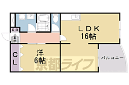 シェ・モア稲葉台 1LDKの間取図画像