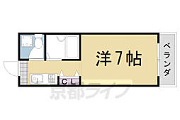 プルーリオン西桂 1Kの間取図画像