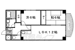 マンショングレース 2LDKの間取図画像