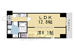 アート四条堀川 1LDKの間取図画像
