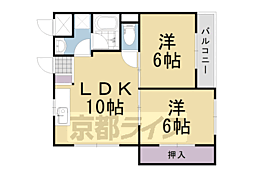 アミュゾン菱川 2LDKの間取図画像