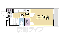 レオパレスシルフィード 1Kの間取図画像